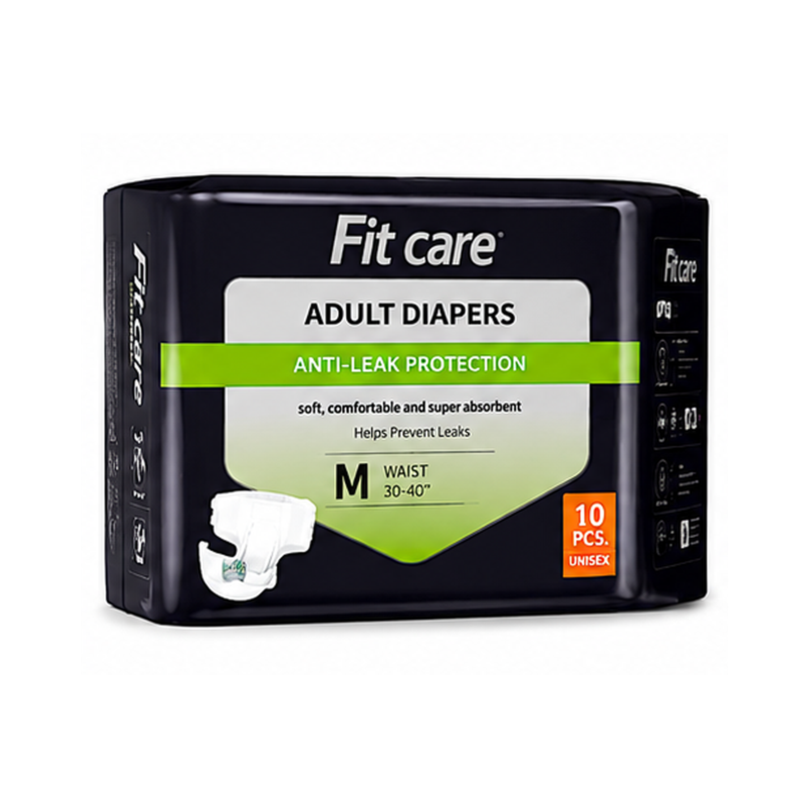 FitCare Adult Diapers – Medium