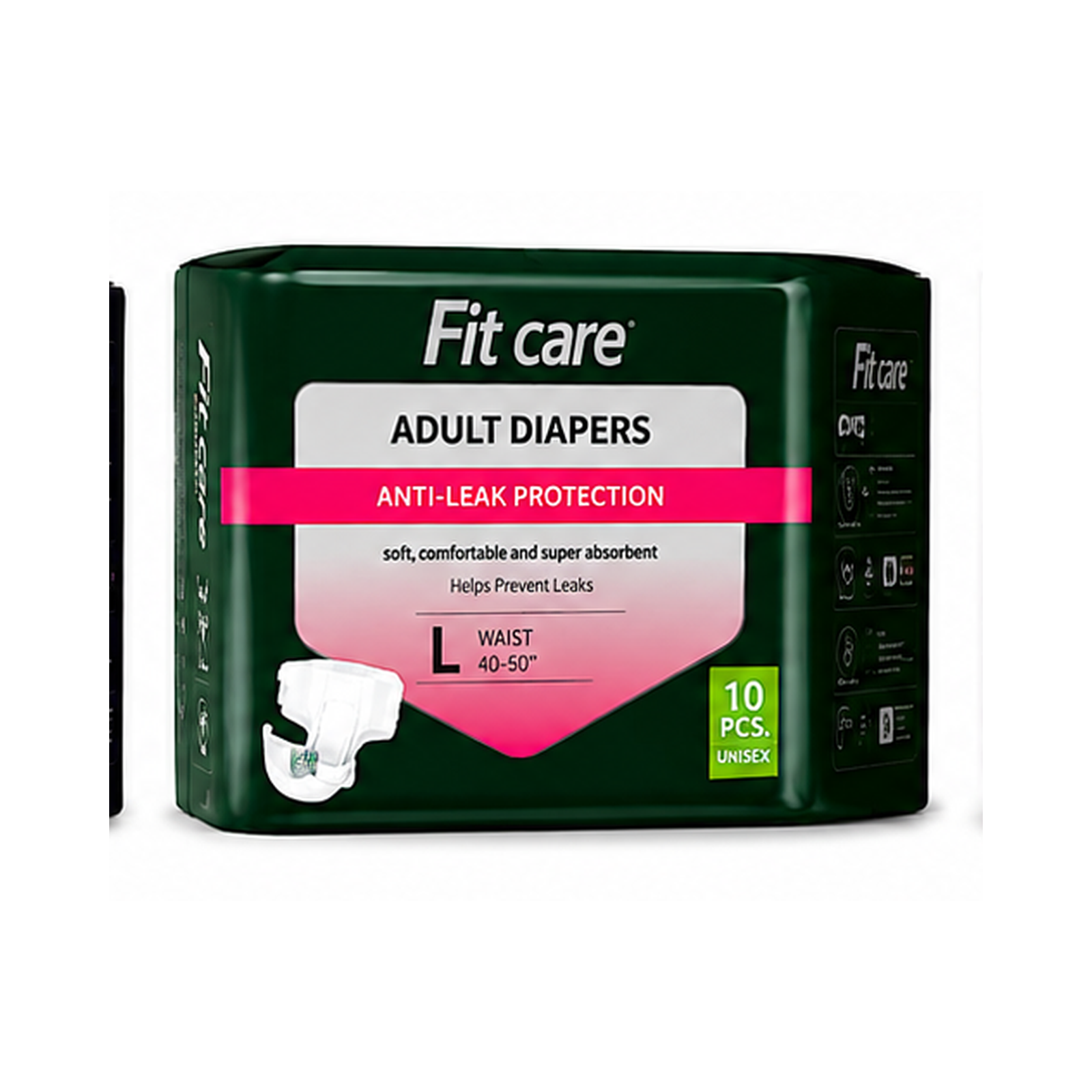 FitCare Adult Diapers – Large